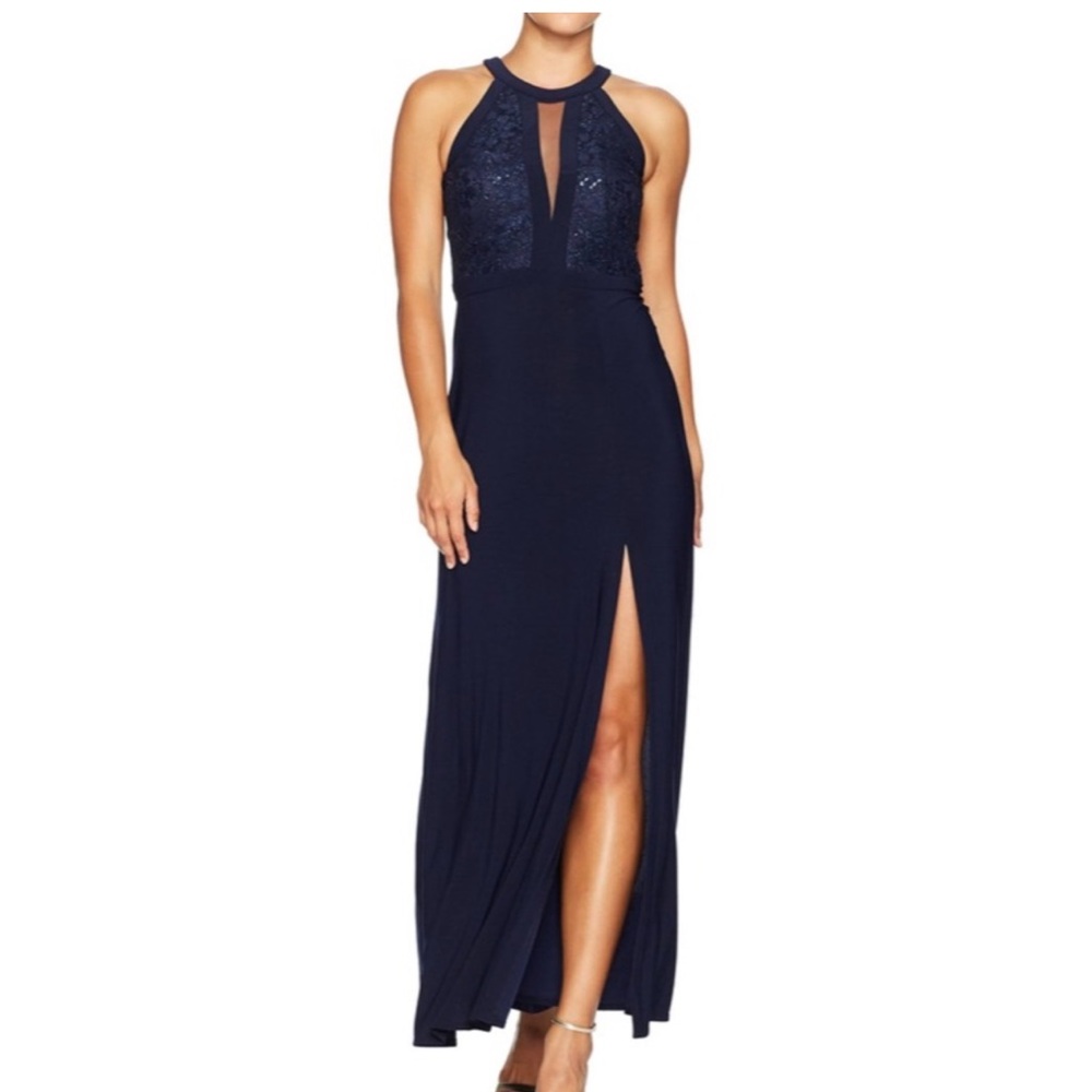 Night Way Collections Halter Gown